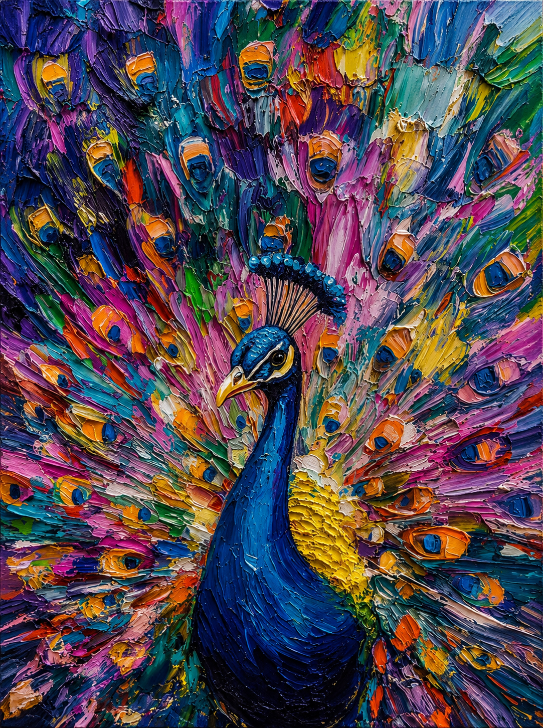 radiance of the peacock